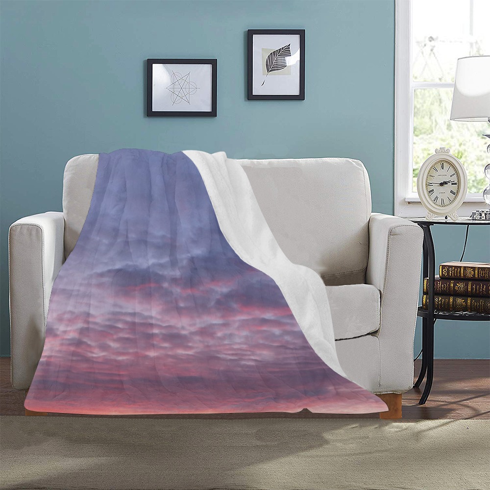 Morning Purple Sunrise Collection Ultra-Soft Micro Fleece Blanket 30''x40''
