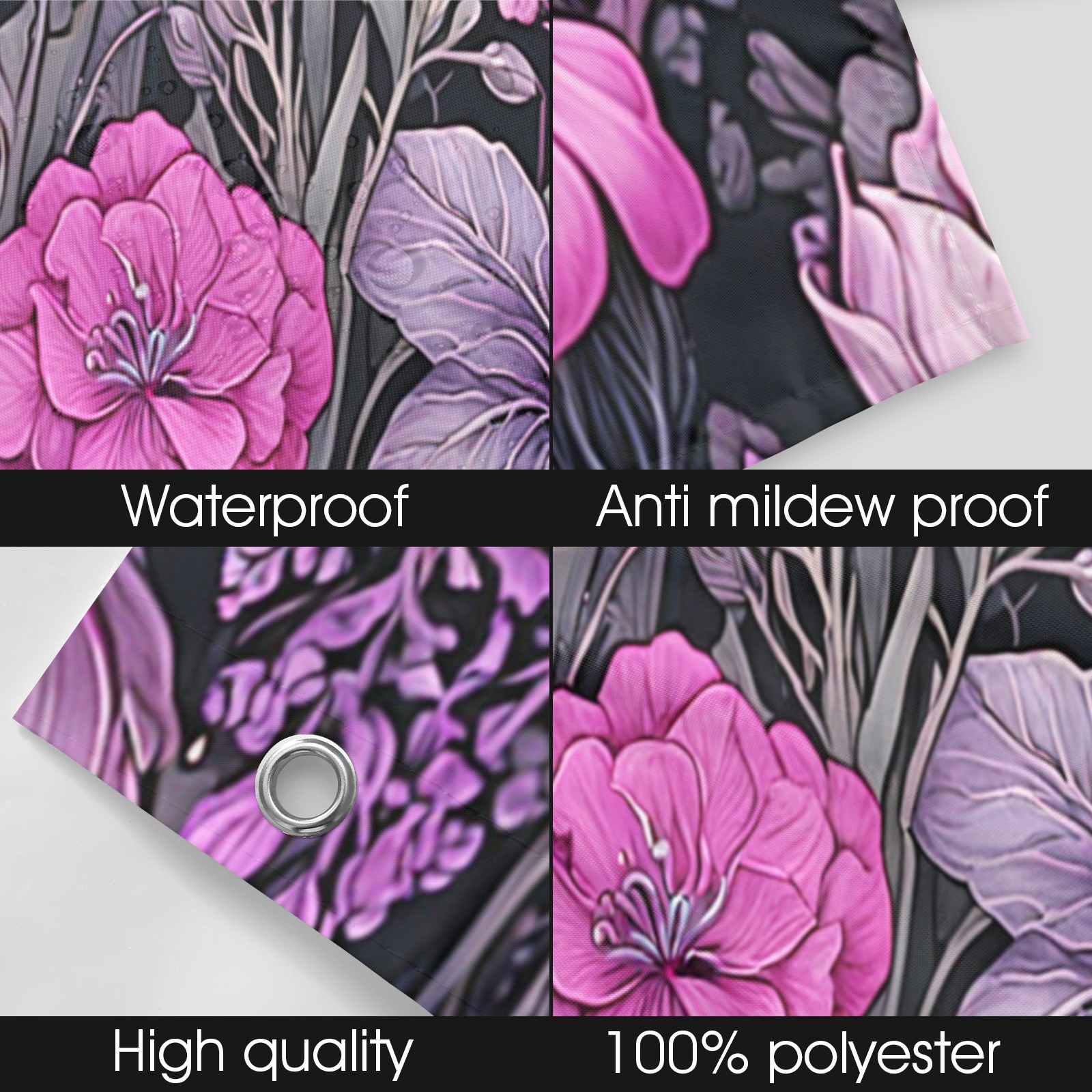 Fabulous Florals 40 Shower Curtain 48"x72"