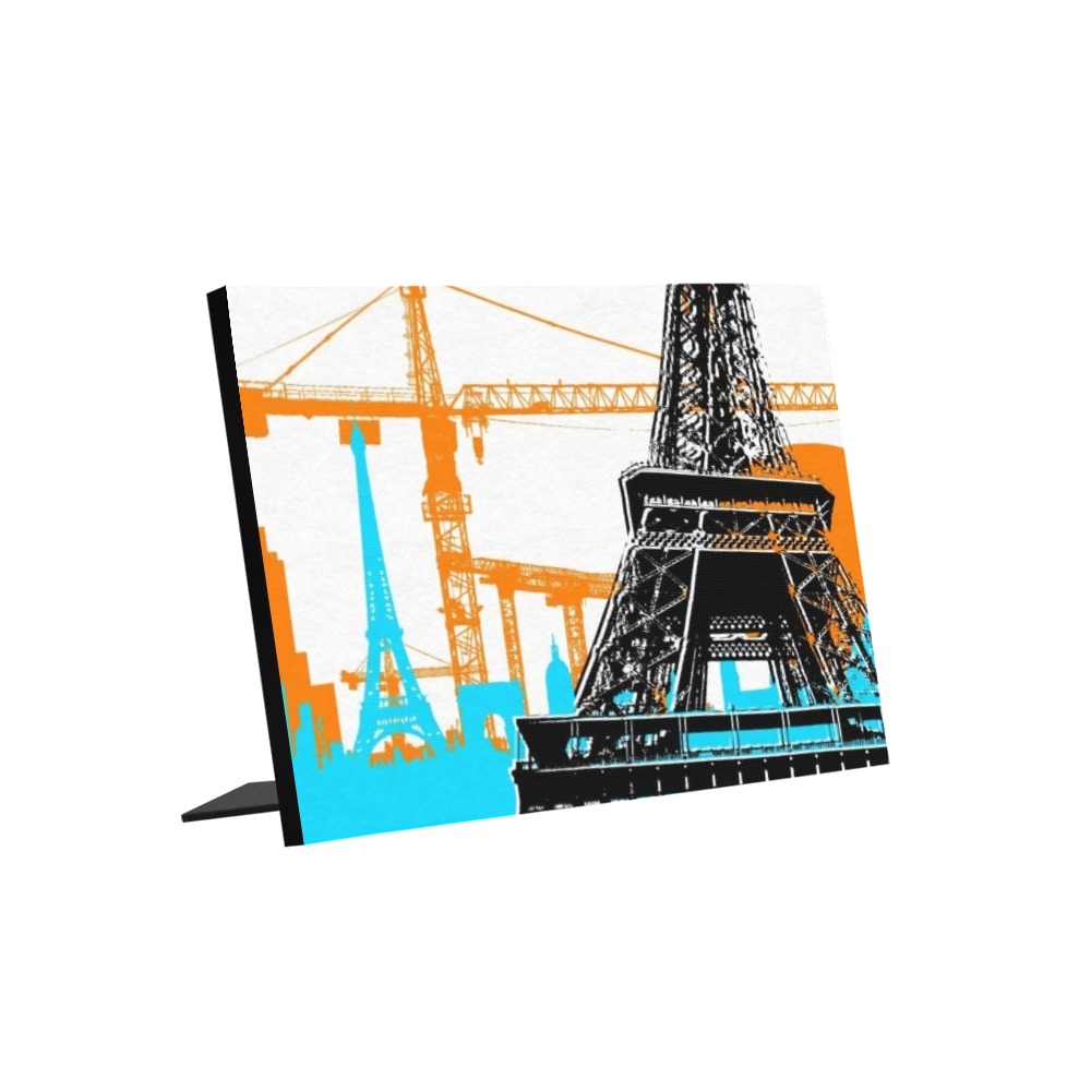 WE BUILT THIS CITY PARIS Photo Panel for Tabletop Display 8"x6"