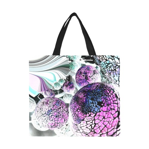 10 Years Nico Bielow Art Limited Motif Disco All Over Print Canvas Tote Bag/Large (Model 1699)
