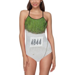 Street Number 4844 with black straps Strap Swimsuit ( Model S05)