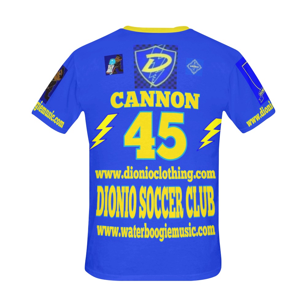 DIONIO Clothing - Soccer Club Jersey All Over Print T-Shirt for Men (USA Size) (Model T40)