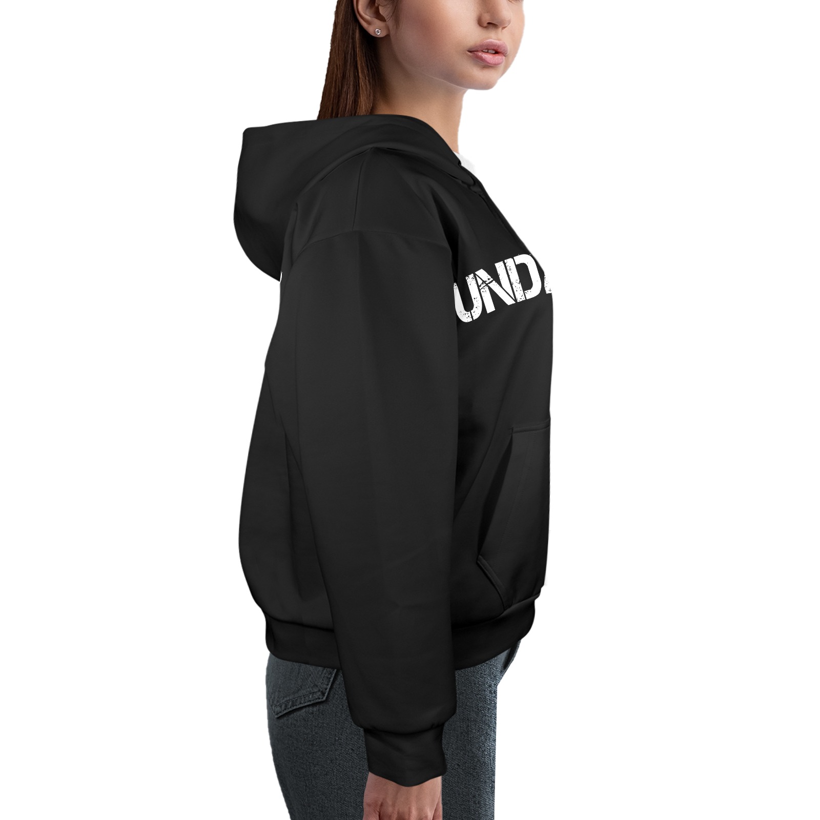 Undaunted Women's Hoodie Women's All Over Print Hoodie (Model H61)