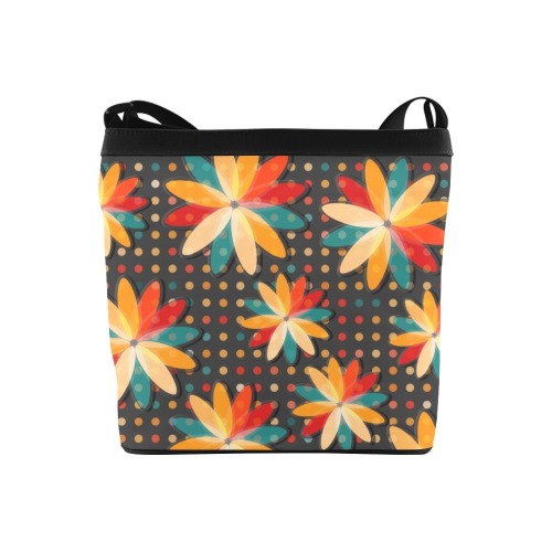 Flowers and Polka Dots Crossbody Bags (Model 1613)