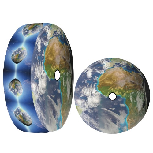 image of earth Spare Tire Cover with Backup Camera Hole (32 Inch)