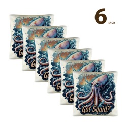 Got Squid Linen Pillow Case 18"x18" (6-Pack)
