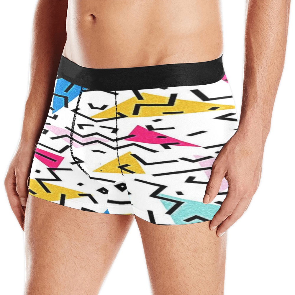 Triangles ans Lines Men's All Over Print Boxer Briefs (Model L10)