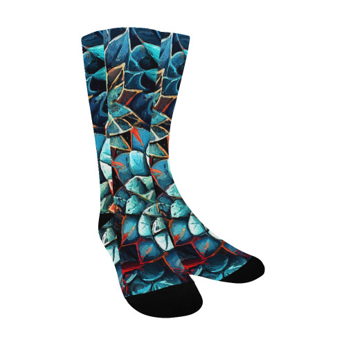 flowers botanic art (8) socks Men's Custom Socks