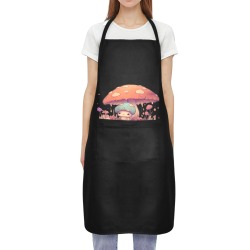 short mushroom shirt Waterproof Apron for Women (Vinyl Heat Transfer)