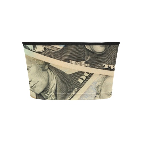 US PAPER CURRENCY Women's Tie Bandeau Top (Model T66)