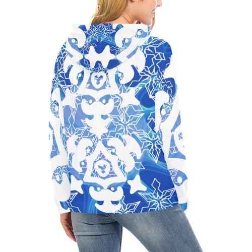 Patterned Hoodie All Over Print Hoodie for Women (USA Size) (Model H13)