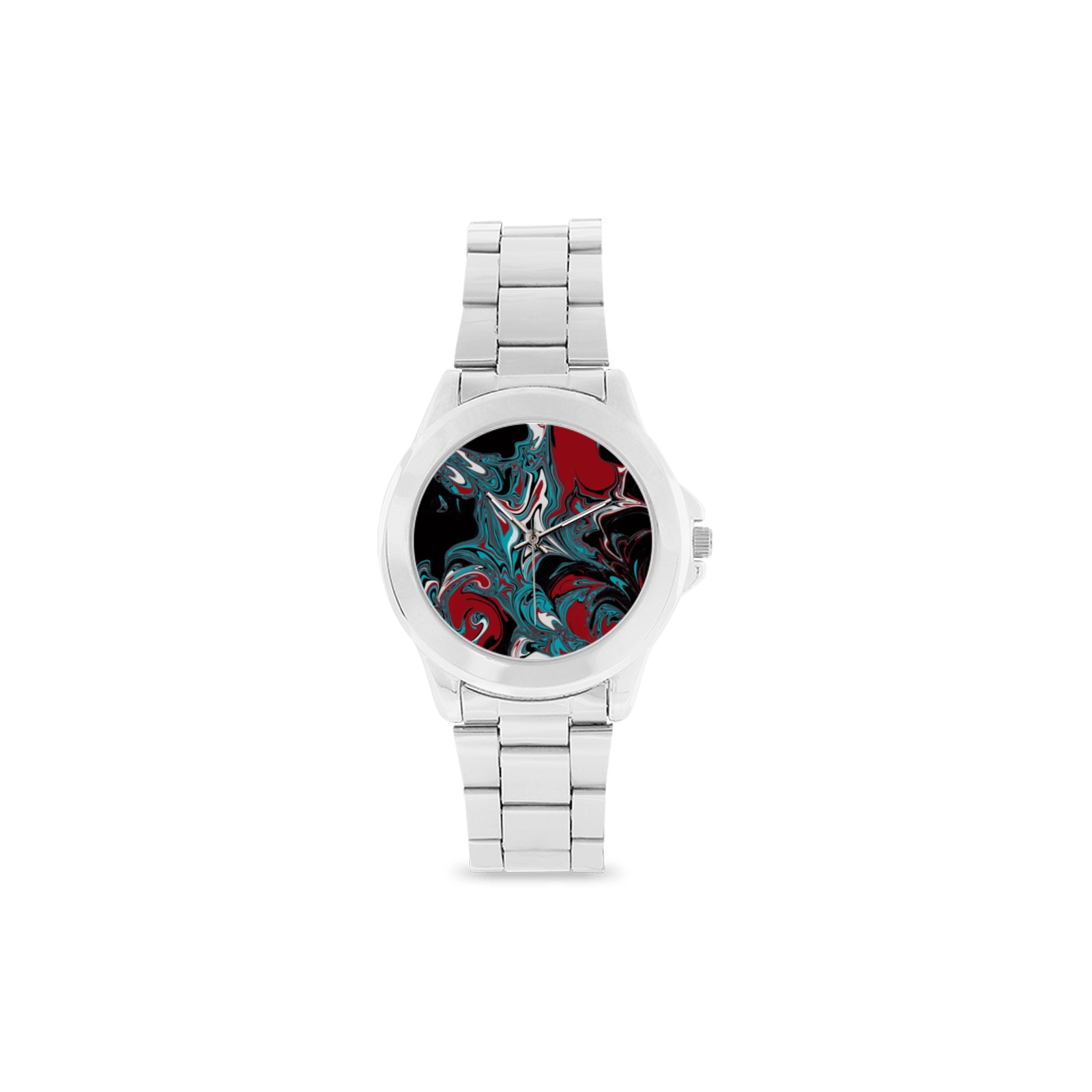 Dark Wave of Colors Unisex Stainless Steel Watch(Model 103)