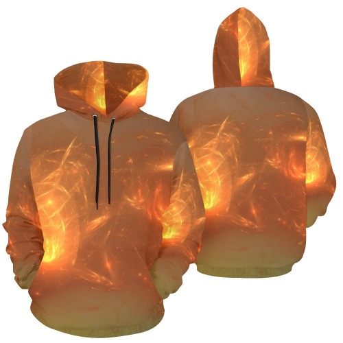 Fire All Over Print Hoodie for Men (USA Size) (Model H13)