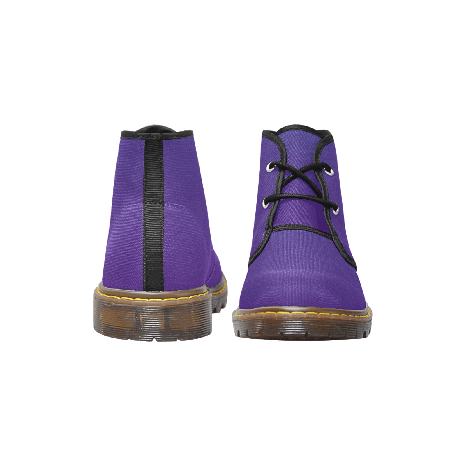 blu mau Men's Canvas Chukka Boots (Model 2402-1)