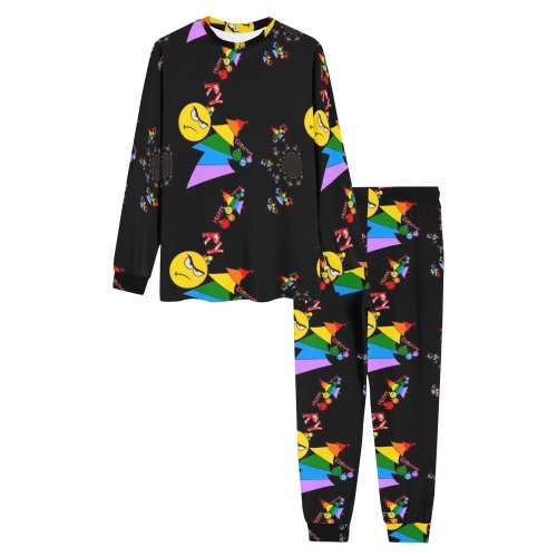 Merry Gay Christmas by Nico Bielow Men's All Over Print Pajama Set with Custom Cuff