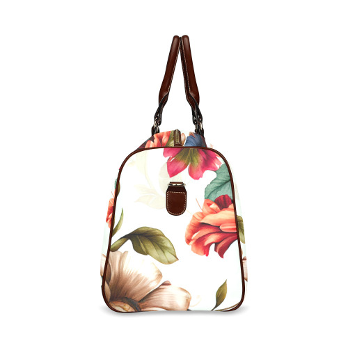 flowers botanic art (4) travel bag Waterproof Travel Bag/Large (Model 1639)