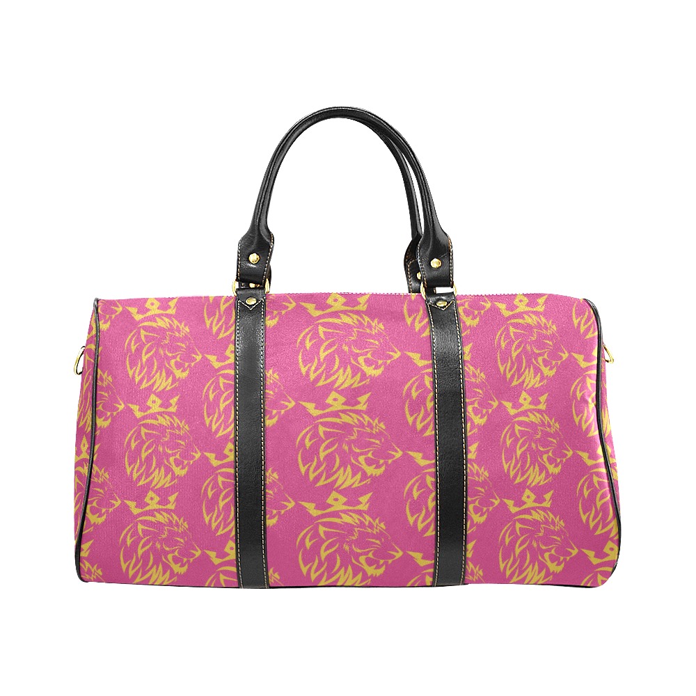 Freeman Empire Leather Duffle Bag (Pink) New Waterproof Travel Bag/Large (Model 1639)