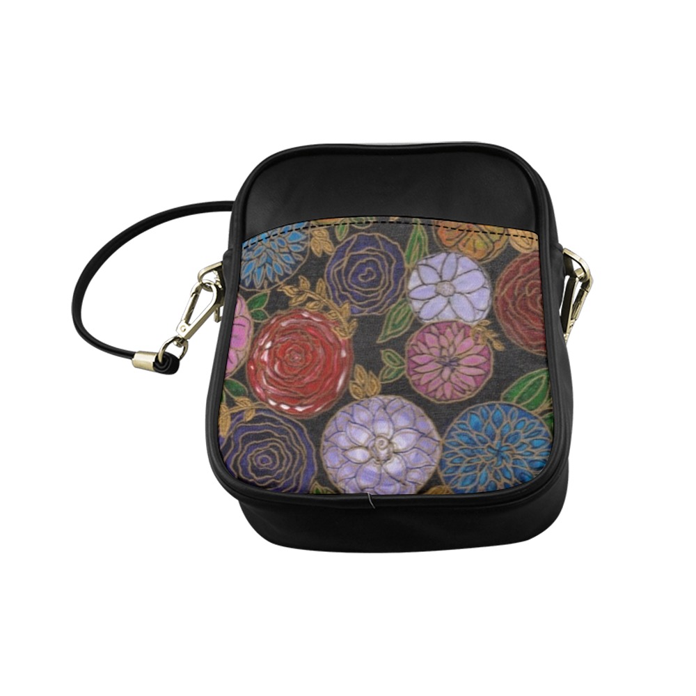 Floral Design Sling Bag (Model 1627)