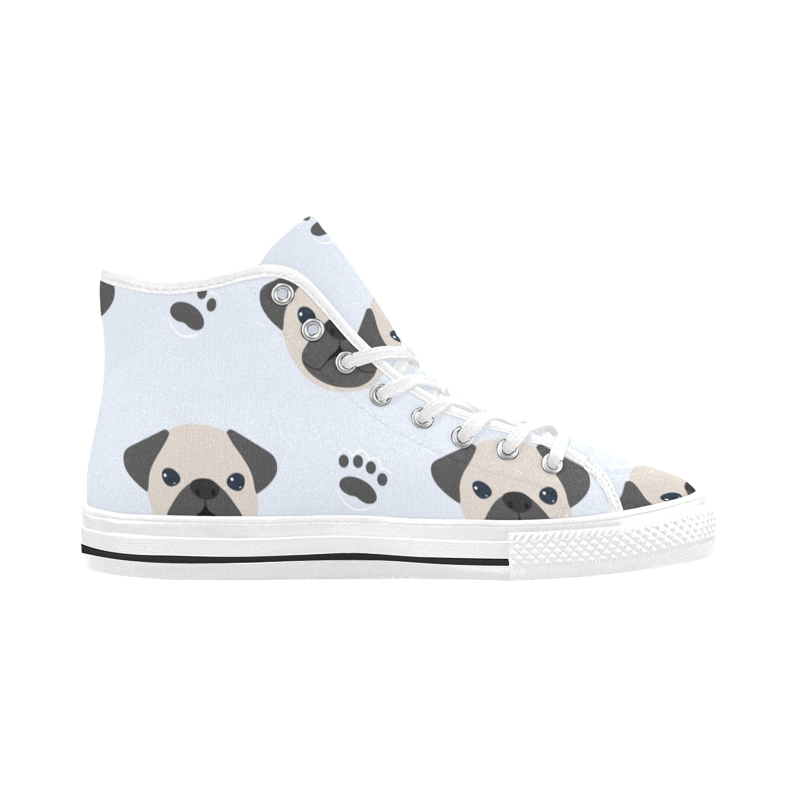 Pugs and Paws Vancouver H Women's Canvas Shoes (1013-1)