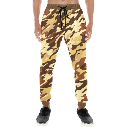 Modern Desert Fashion Camo Men's All Over Print Sweatpants (Model L11)