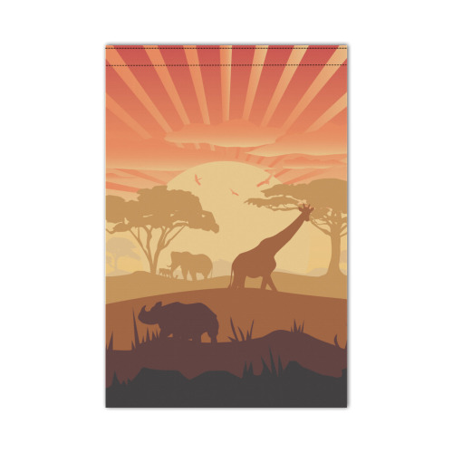 In The Safari Garden Flag 12‘’x18‘’(Twin Sides)