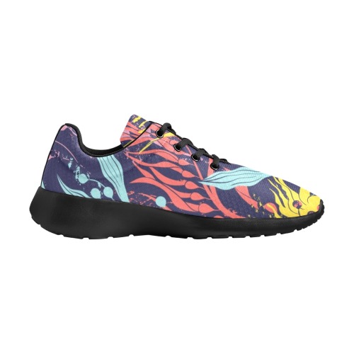 Colorful Tropical Exotic Plants Women's Athletic Shoes (Model 0200)