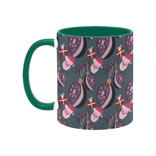Christmas design Custom Inner Color Mug (11oz)
