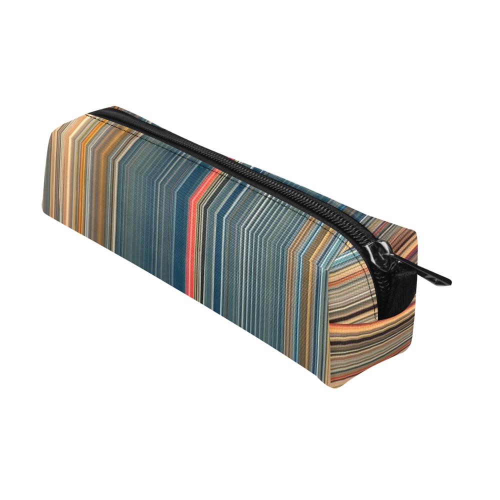 straight-lines-abstract Pencil Pouch/Small (Model 1681)