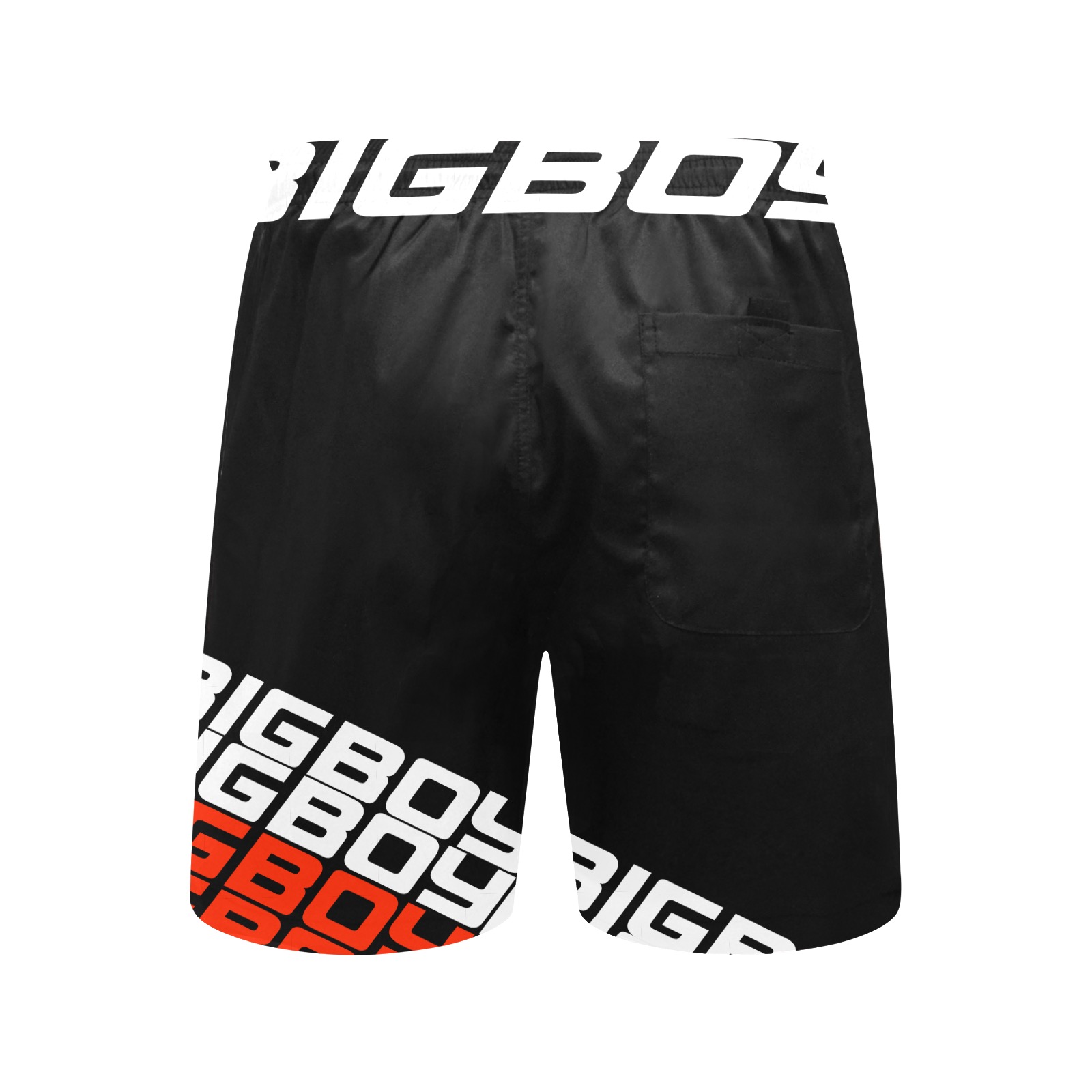 BXB SHORTS BLACK Men's Mid-Length Beach Shorts (Model L51)