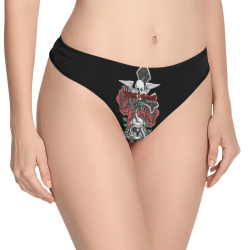 Rose Dagger Women's All Over Print Thongs (Model L30)