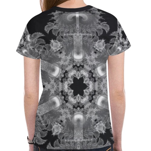 Ô Snowflake-225 New All Over Print T-shirt for Women (Model T45)