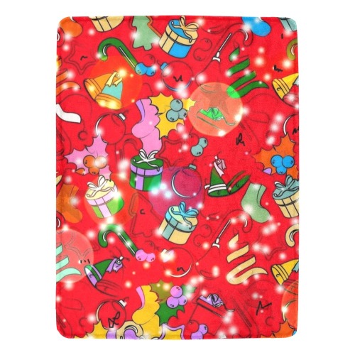 Christmas Joy by Nico Bielow Ultra-Soft Micro Fleece Blanket 60"x80"