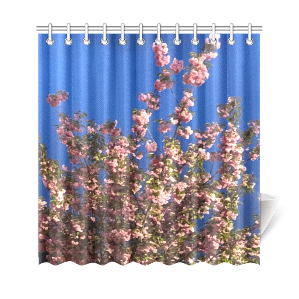 Cherry Tree Collection Shower Curtain 69"x72"