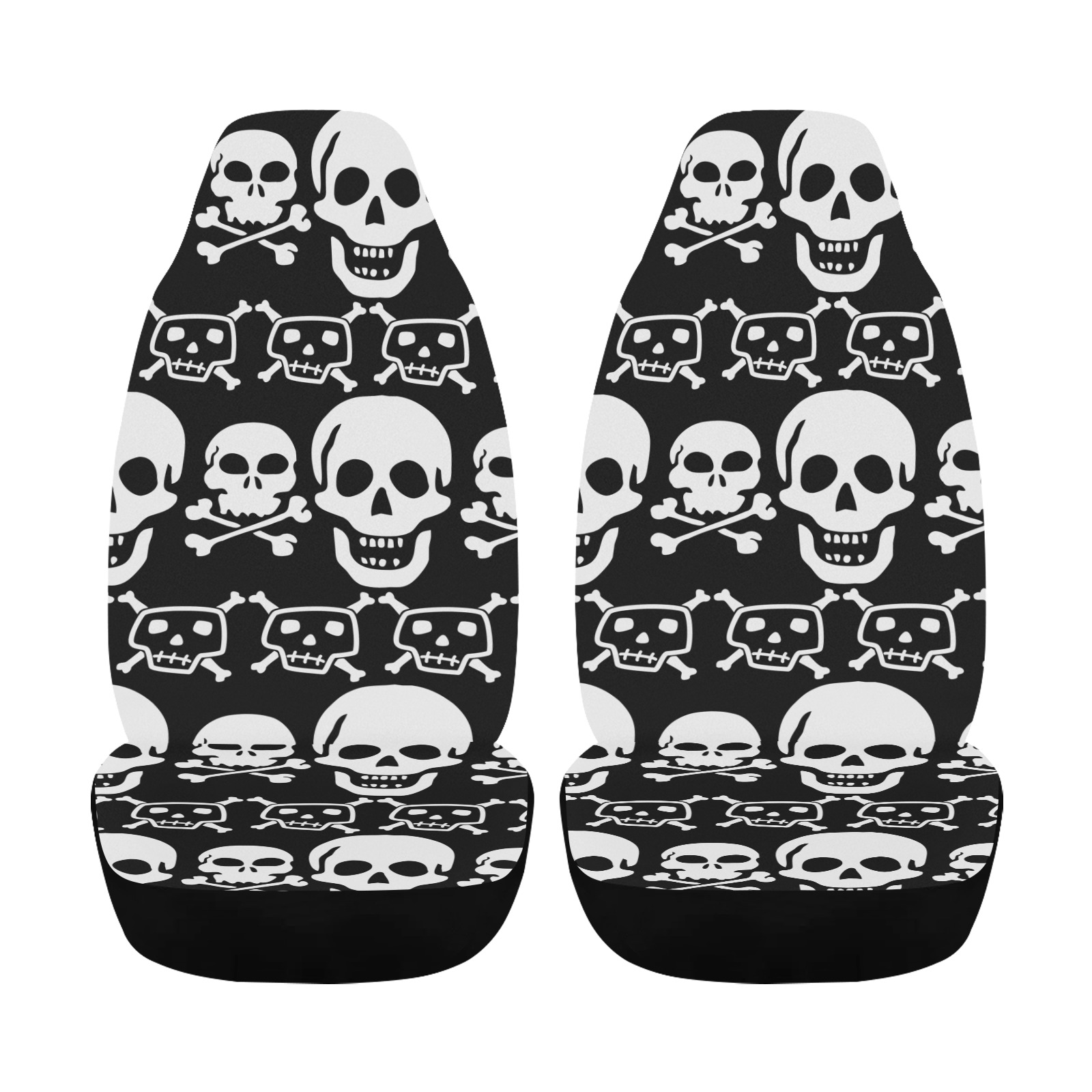 Skulls Car Seat Covers Car Seat Cover Airbag Compatible (Set of 2)