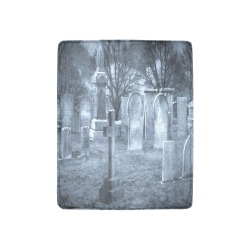 Haunted Cemetery Ultra-Soft Micro Fleece Blanket 30''x40''