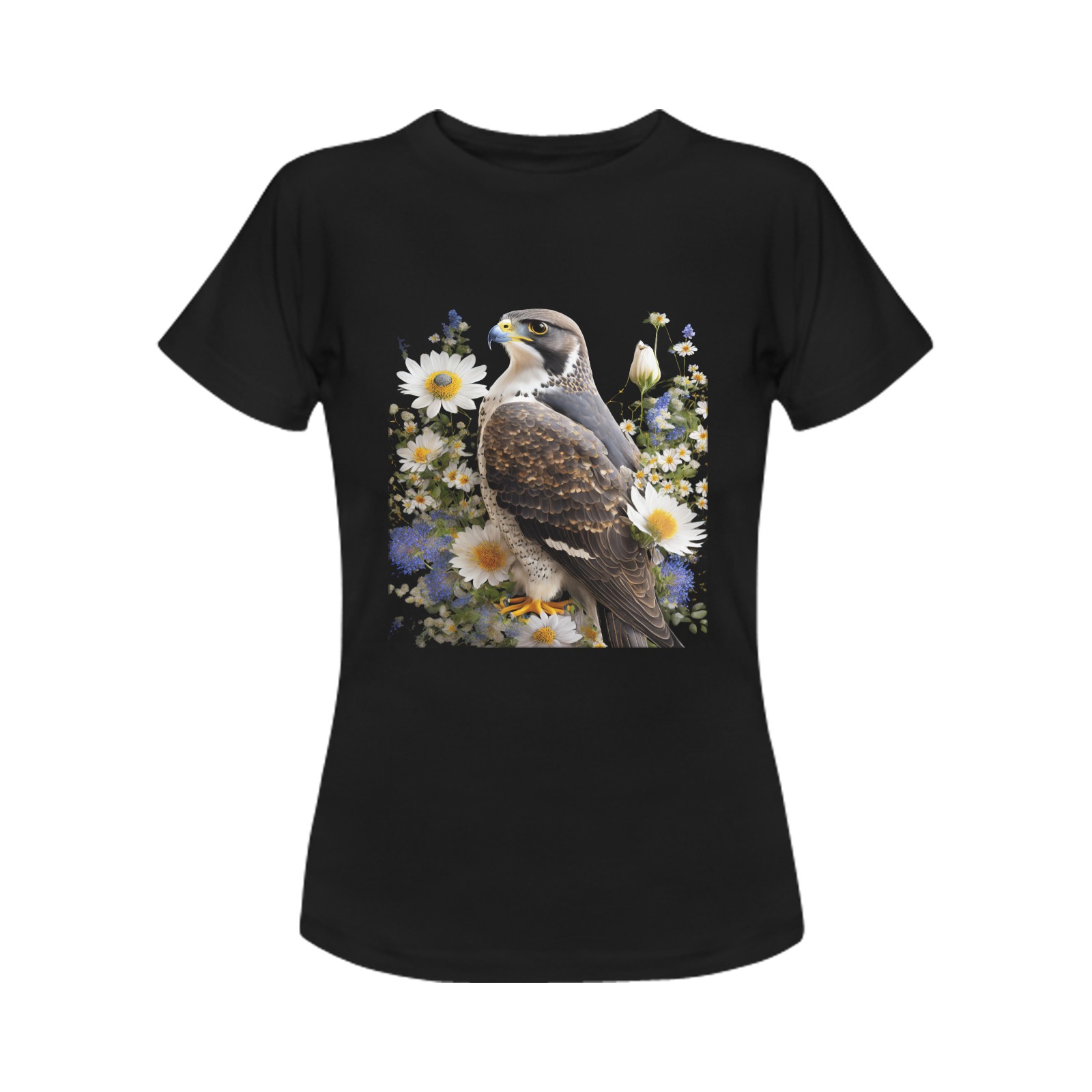 falcon against a black background Women's T-Shirt in USA Size (Front Printing Only)