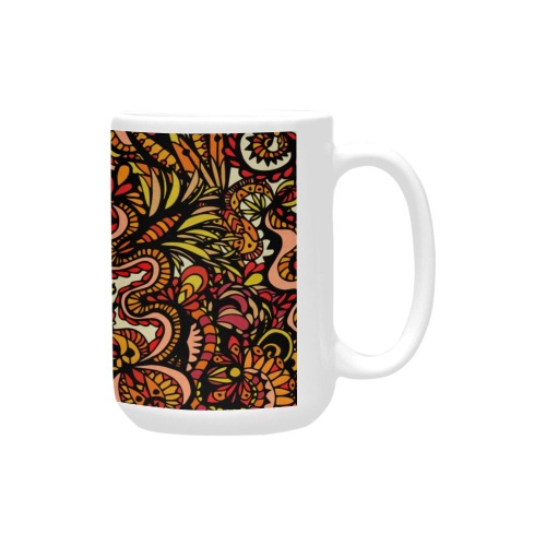 Dragonscape pattern Custom Ceramic Mug (15OZ)