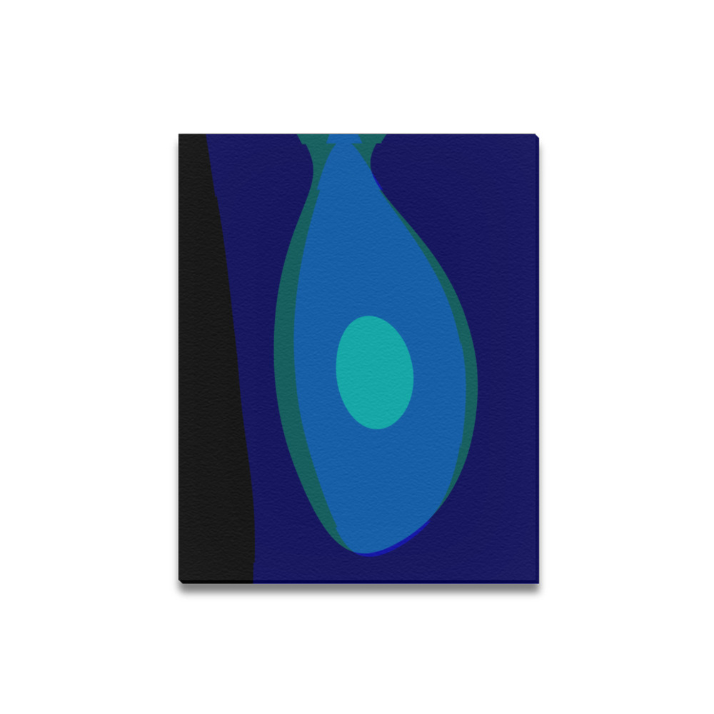 Dimensional Blue Abstract 915 Canvas Print 16"x20"