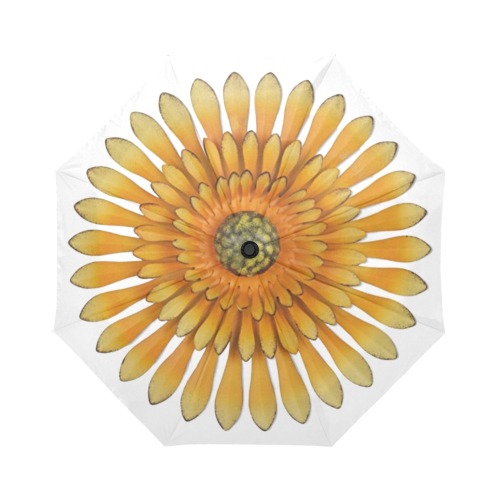 Yellow Flower Auto-Foldable Umbrella (Model U04)