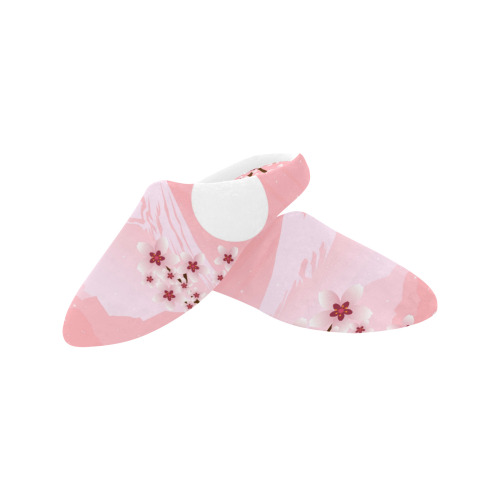 Winter Blossom Women's Non-Slip Cotton Slippers (Model 0602)