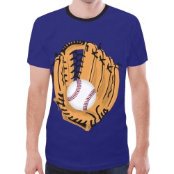 Baseball and Glove New All Over Print T-shirt for Men (Model T45)