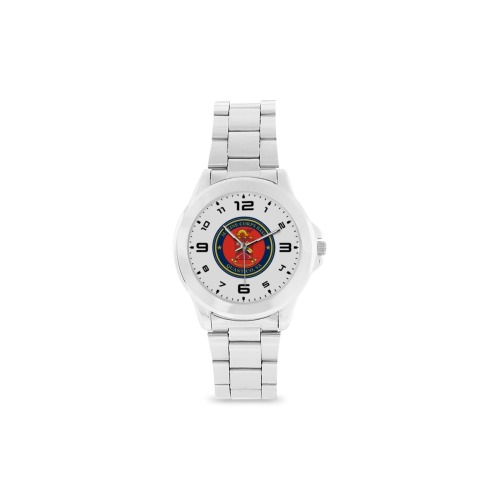 Marine Corps Base Quantico Unisex Stainless Steel Watch(Model 103)