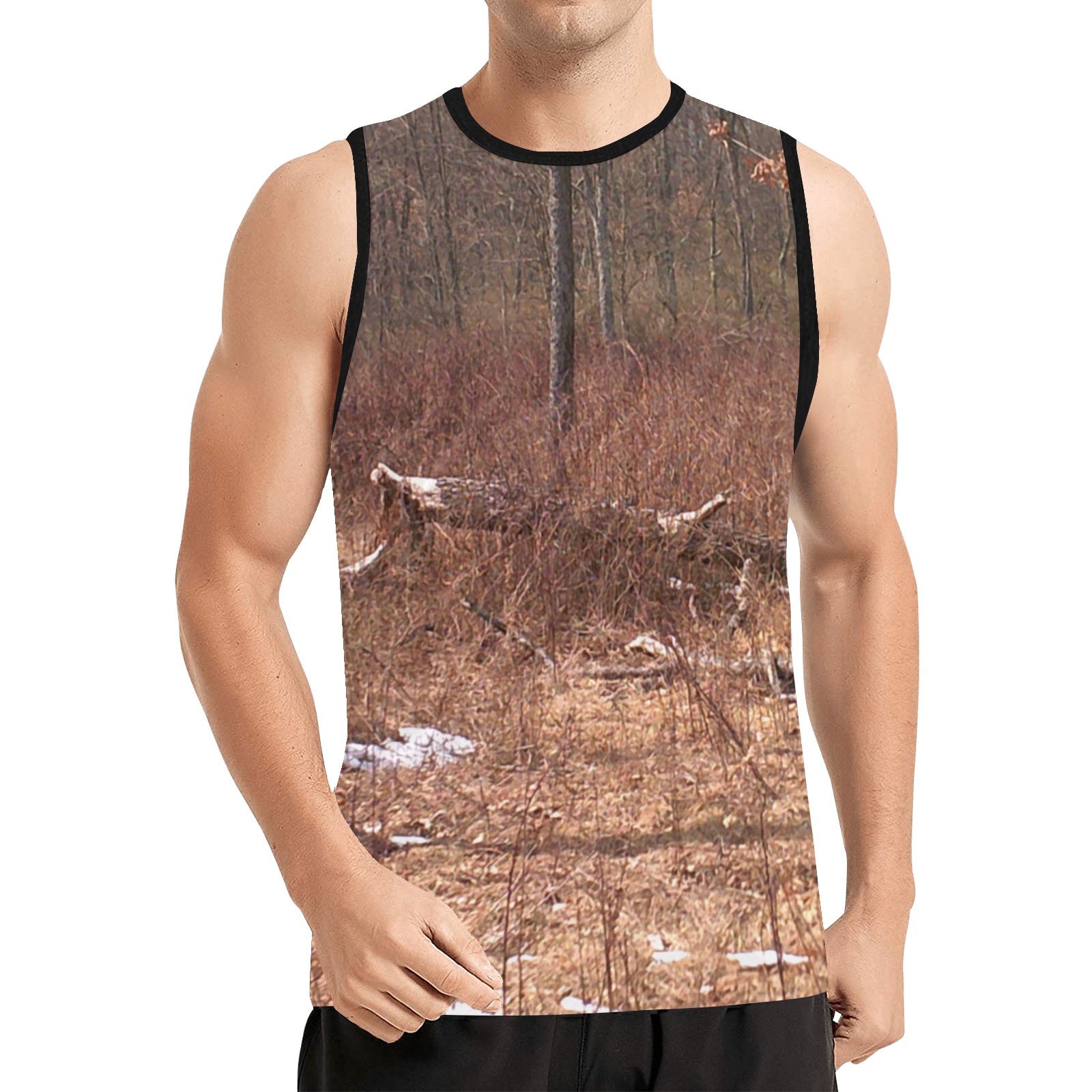 Falling tree in the woods All Over Print Basketball Jersey