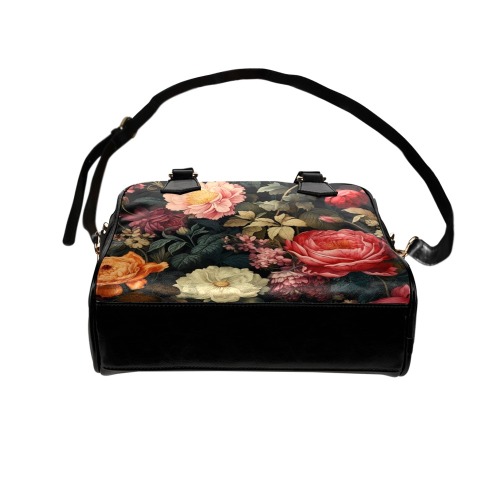 Vintage Botanical Bowler Handbag Shoulder Handbag (Model 1634)