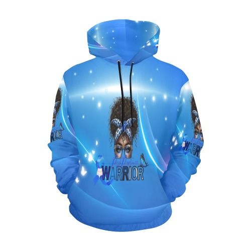 Post Partum Hoodie All Over Print Hoodie for Women (USA Size) (Model H13)