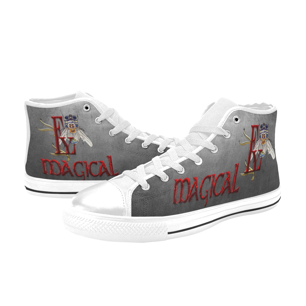 Magical  Collectable Fly Women's Classic High Top Canvas Shoes (Model 017)