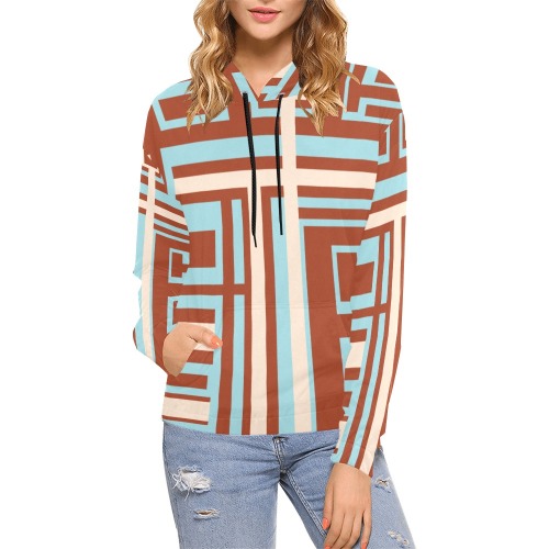 Model 1 All Over Print Hoodie for Women (USA Size) (Model H13)