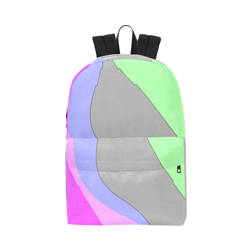 Abstract 703 - Retro Groovy Pink And Green Unisex Classic Backpack (Model 1673)