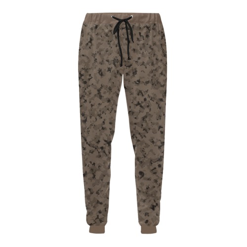 Earth Brown Unisex All Over Print Sweatpants (Model L11)