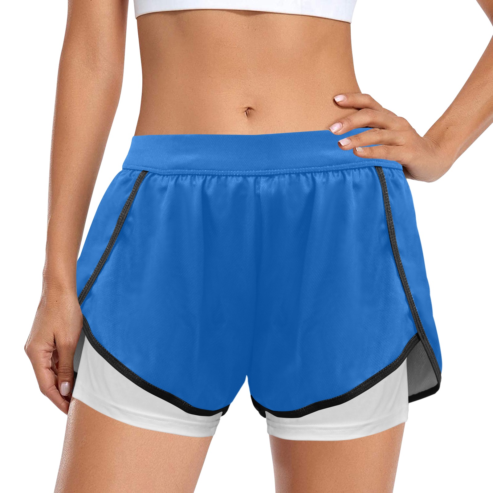Tulsa U! Collection Women's Sports Shorts with Compression Liner (Model L63)